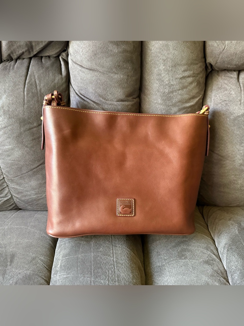 Dooney & Bourke Florentine Large Sac Shoulder Bag in Chestnut 🌰 - Picture 3 of 15